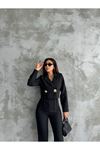 Chanel Fabric Lined Shoulder-Padded Blazer and Pants Set