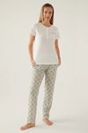 Arnetta Gloriars Cream Women's Short Sleeve Pajama Set