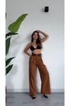 Stylish and Comfortable High Waist Red Palazzo Trousers