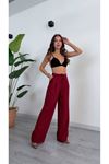 High-Waist Wide-Leg Trousers with Drawstring Detail