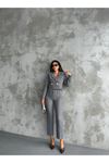 Chanel Fabric Lined Shoulder-Padded Blazer and Pants Set